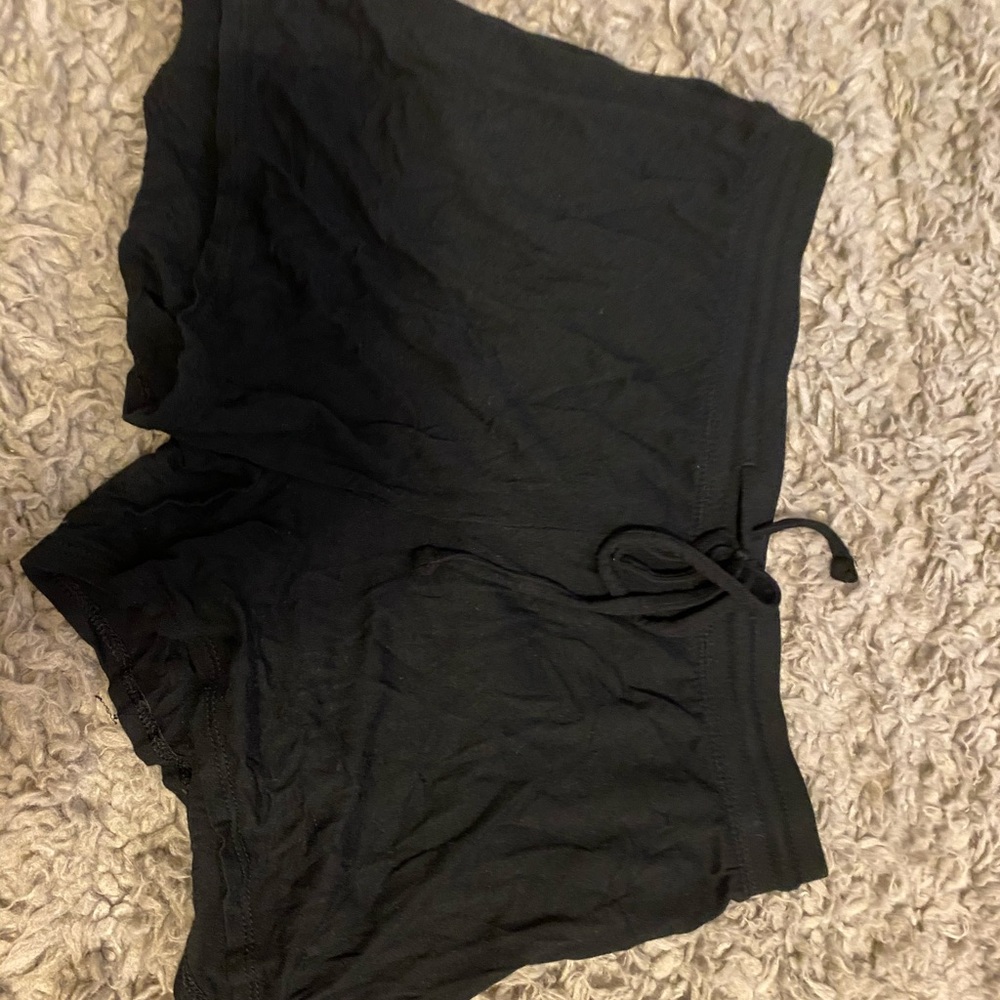Black sleep shorts